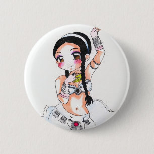 Amarant Chesire Button