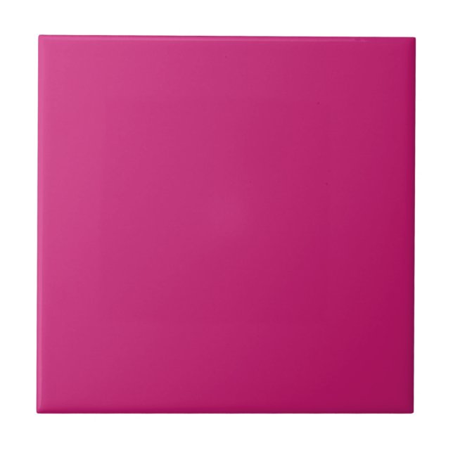 Amaranth Lila Solid Color Tile Fliese (Vorderseite)