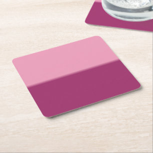 Amaranth Pink und Amaranth Rechteckiger Pappuntersetzer