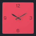 Amaranth Red F4364C Color - Option "Name hinzufüge Quadratische Wanduhr<br><div class="desc">Fügen Sie einen Namen, Initialen oder Text hinzu, oder behielt Sie die Farbe alleine. Farbkoordinaten mit anderen Elementen des Ladens basierend auf dem Namen und dem HEX-Code (sechsstellige Hex-Triole). Verwenden Sie diesen Code, um andere Elemente zu mischen, zu ergänzen und anzupassen, um diese zu ergänzen oder um anderen Auflistungen hinzuzufügen....</div>