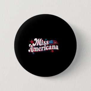 Amare Box Amerika 4. Juli Miss Americana Retro Button