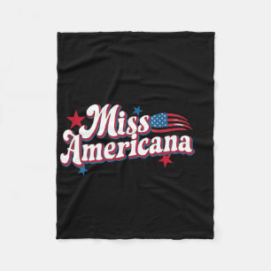 Amare Box Amerika 4. Juli Miss Americana Retro Fleecedecke
