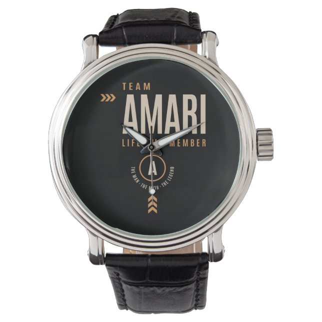 Amari Personalisierter Name - Funny Amari Armbanduhr (Vorderseite)