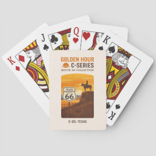 Amarillo Centennial Cowboy Sonnenuntergangsdeck Spielkarten