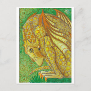 Amarillo Dragon Postcard Postkarte