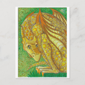 Amarillo Dragon Postcard Postkarte