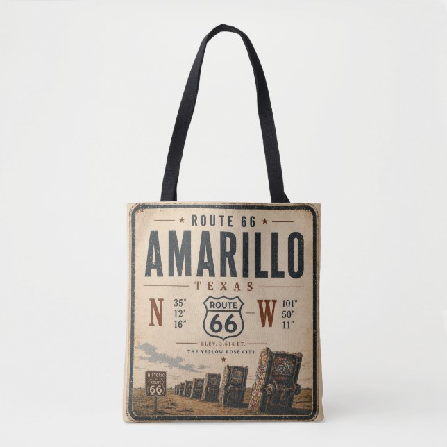 Amarillo Route 66 Reise Essentials Tasche (Vorderseite)