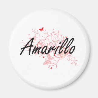 Amarillo Texas City Artistic Design mit Butterfli Magnet