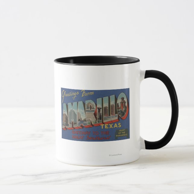 Amarillo, Texas (Herz des Panhandles) Tasse (Rechts)