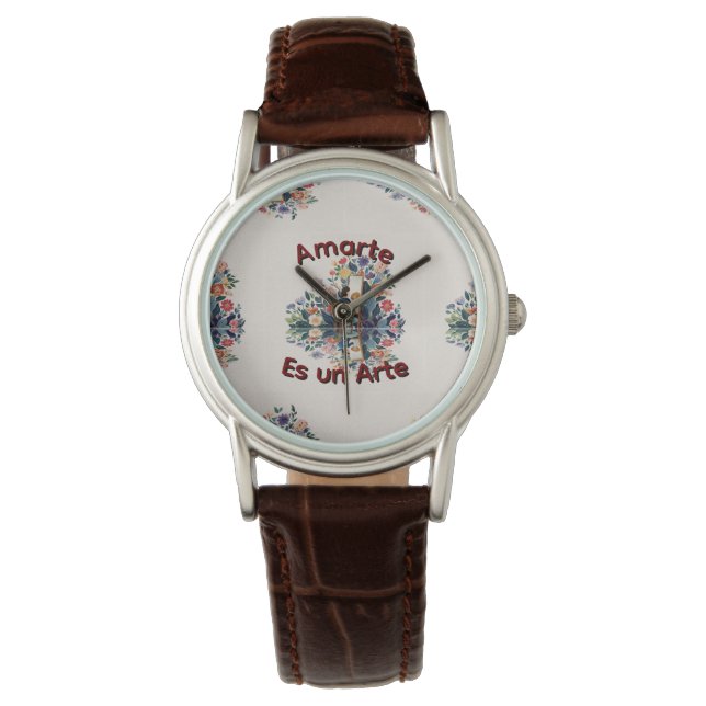 Amarte es un Arte Armbanduhr (Vorderseite)