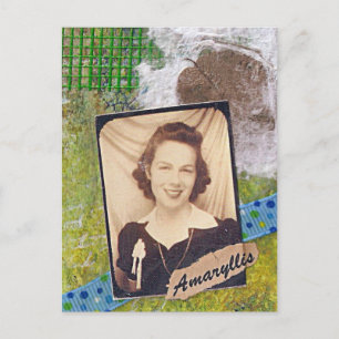 Amaryllis ATC Postkarte