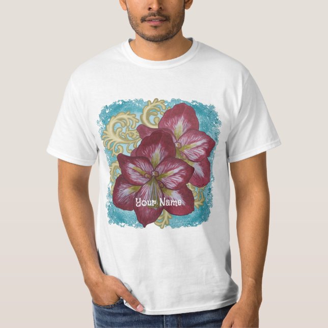 Amaryllis Blume Rondo T-Shirt (Vorderseite)