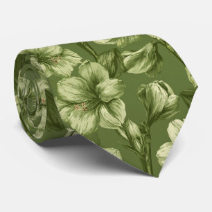 Amaryllis-Blumen-Hochzeit Boho  Krawatte
