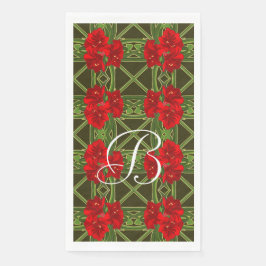 Amaryllis Garden Guest Towel/Napkin - individuell  Serviette