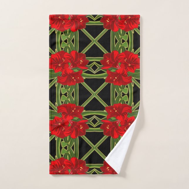 Amaryllis Garden Weihnachten Handtuch (Handtuch)