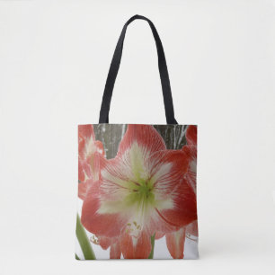 Amaryllis im schneeroten Urlaub Winterflora Tasche