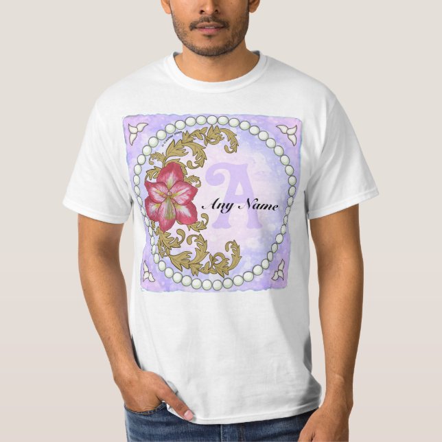 Amaryllis Monogram T-Shirt (Vorderseite)
