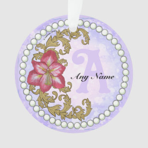 Amaryllis Monogramm Ornament