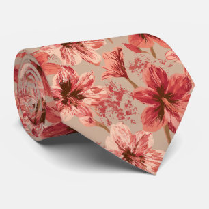 Amaryllis-Muster Geschäftsmann Einstandsfeier Krawatte