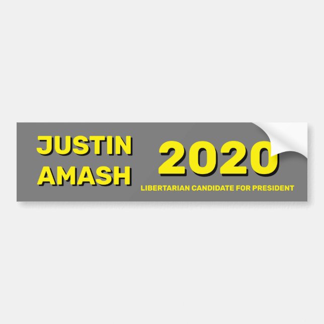 Amash 2020 autoaufkleber (Vorne)
