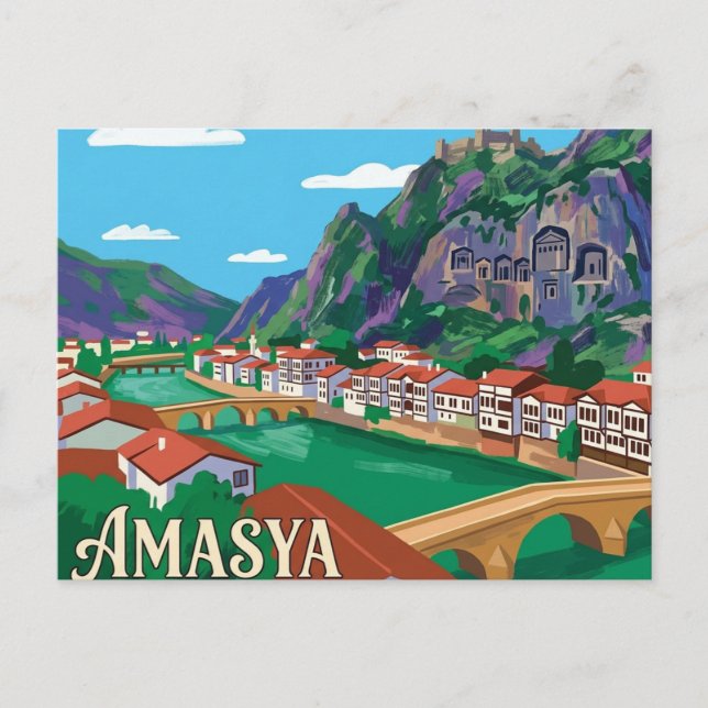 Amasya Türkei Postkarte (Vorderseite)
