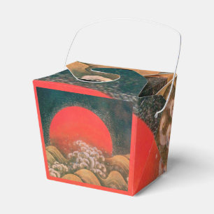 AMATERASU SONNENGÖTTIN Rot Schwarz Braun Geschenkschachtel