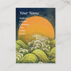 AMATERASU, SUN GODESS, gelb grün, schwarz Visitenkarte
