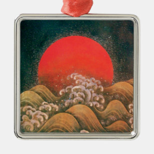 AMATERASU, SUN GODESS Herz Ornament Aus Metall