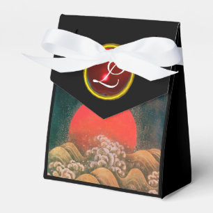 AMATERASU SUN GODESS, RED GEM MONOGRAM Black Brown Geschenkschachtel