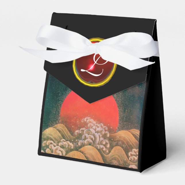 AMATERASU SUN GODESS, RED GEM MONOGRAM Black Brown Geschenkschachtel (Vorderseite)