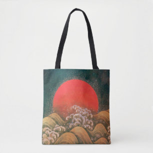 AMATERASU , SUN GODESS , rot schwarz braun Tasche