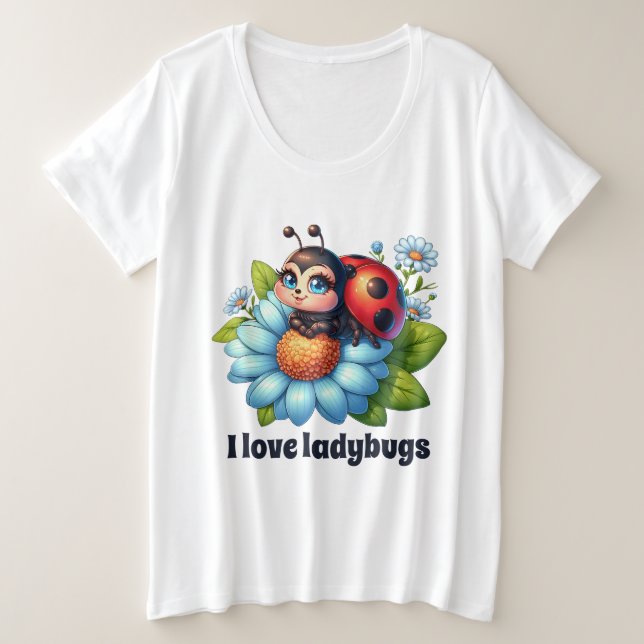 Amateur de coccinelle personnalisable (Design devant)