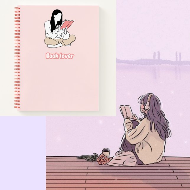 Amateur de livres 📙 💗 Carnet 🌸 (Créateur téléchargé)