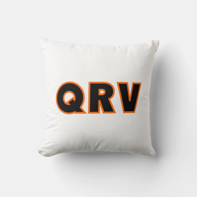 Amateur Ham Radio QRV Kissen (Vorderseite)
