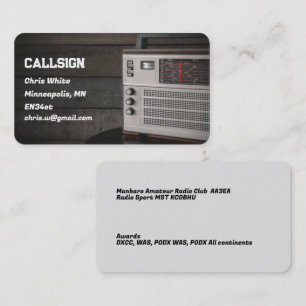 Amateur-Ham-Radio Visitenkarte