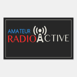 Amateur-Radio Active Rechteckiger Aufkleber