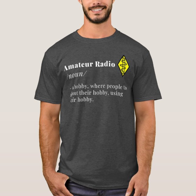 Amateur-Radio Definition Noun Ham Radio T-Shirt (Vorderseite)