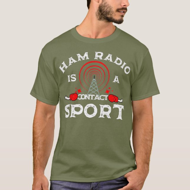 Amateur Radio Funny Ham Radio Design T-Shirt (Vorderseite)