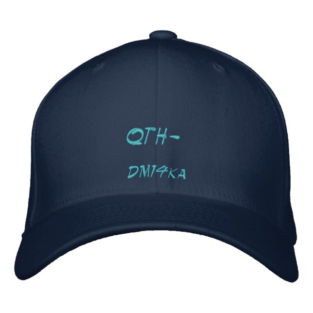 Amateur Radio QTH Locator Hat Bestickte Baseballkappe (Vorderseite)