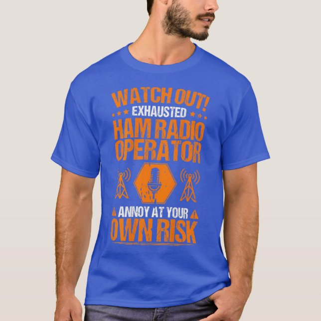 Amateur-Radio-Risiko-Ham-Funkbetreiber T-Shirt (Vorderseite)
