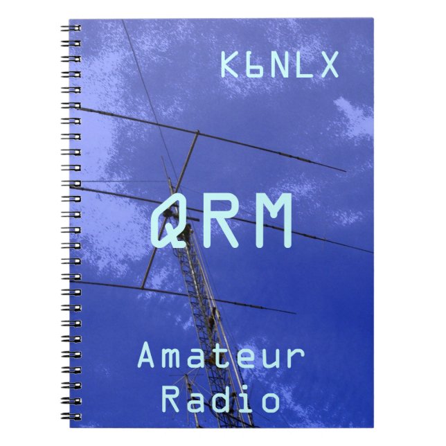 Amateur-Radio-Rufzeichen QRM Notizblock (Vorderseite)