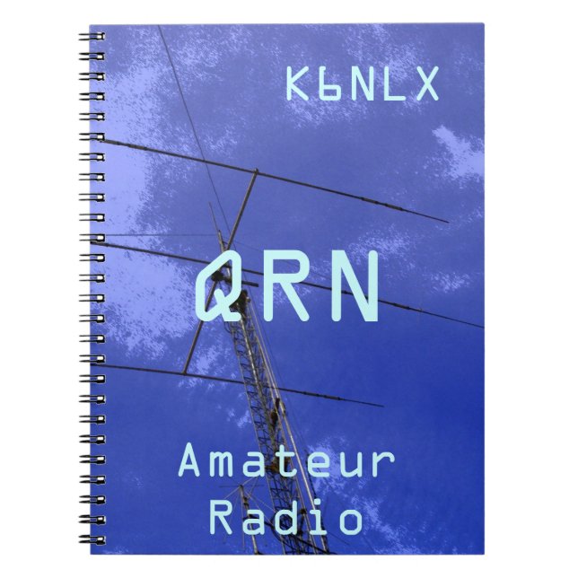 Amateur-Radio-Rufzeichen QRN Notizblock (Vorderseite)