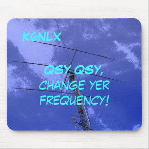 Amateur-Radio-Rufzeichen QSY Mousepad