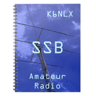 Amateur-Radio-Rufzeichen SSB Notizblock