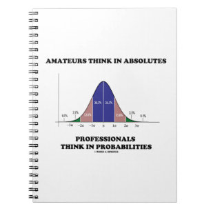 Amateure denken an absolute Profis Notizblock