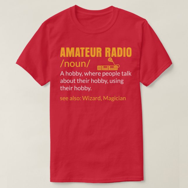 Amateurfunk Ein Hobby-Enthusiastin T-Shirt (Design vorne)