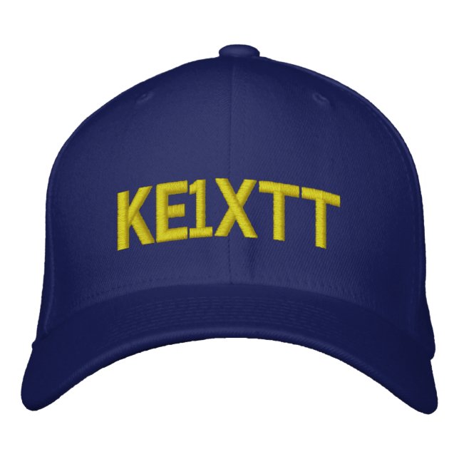 Amateurfunk / Ham Radio Callsign Hat Bestickte Baseballkappe (Vorderseite)