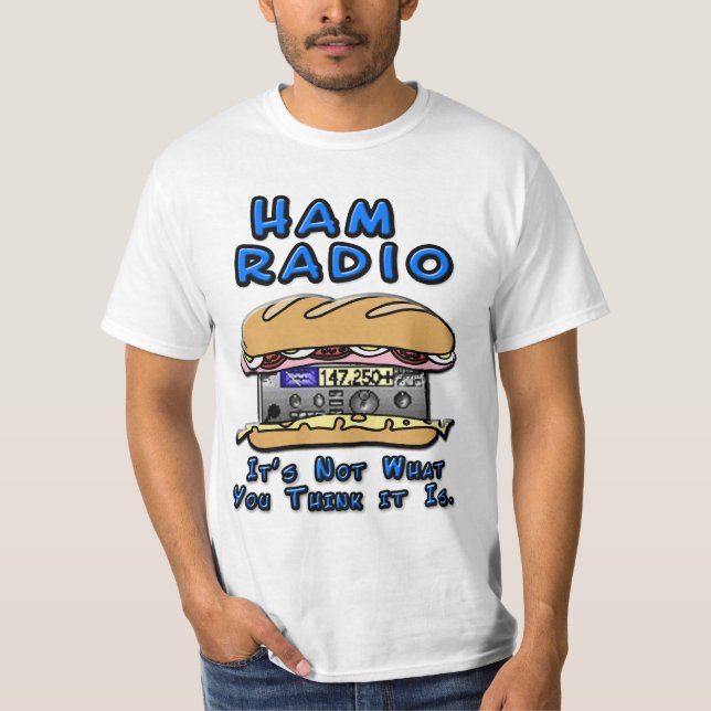 Amateurfunk-Sandwich T-Shirt (Vorderseite)
