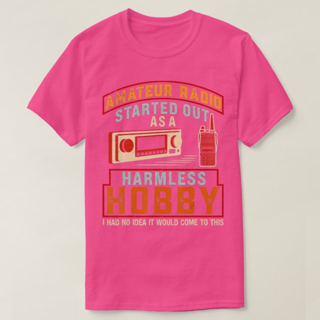 Amateurfunk startete als armloser Hobbyhammer T-Shirt (Design vorne)