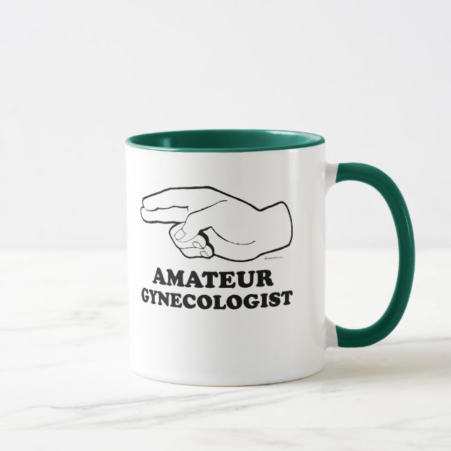 AMATEURgynäkologe T - Shirt Tasse (Rechts)